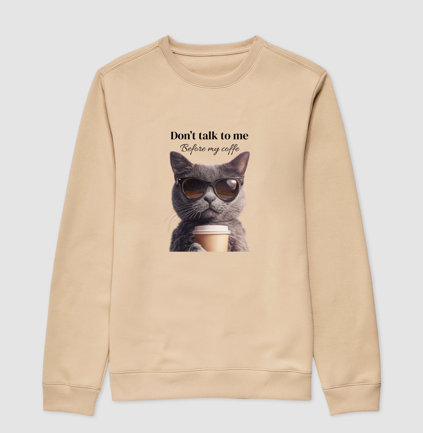 Moletom Gato Café Don’t Talk To Me