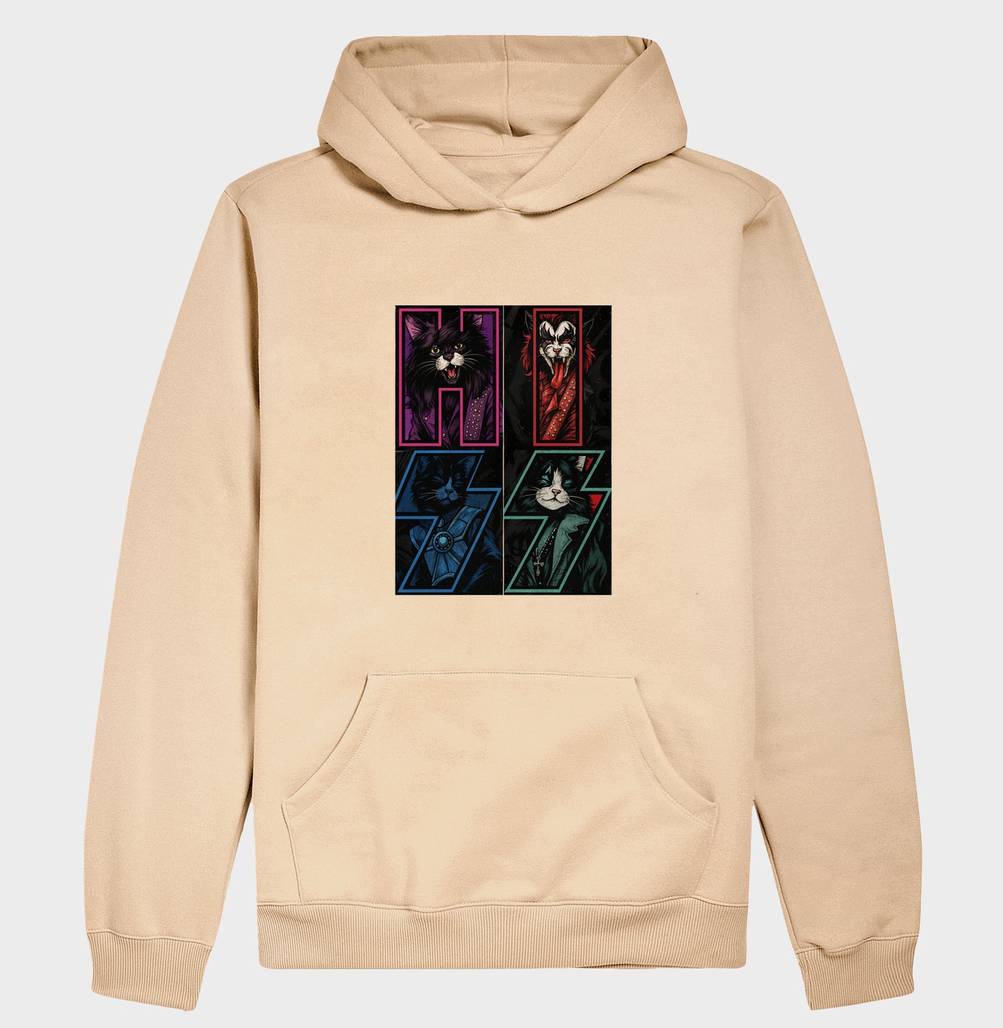 Moletom HISS Rock & Roll Gatos – Hoodie Unissex