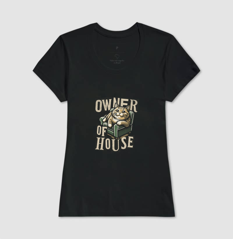 Camiseta Gato Dono da Casa Owner of House