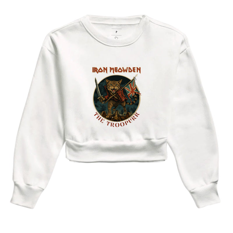 Moletom Cropped Gato Rocker The Troopurr