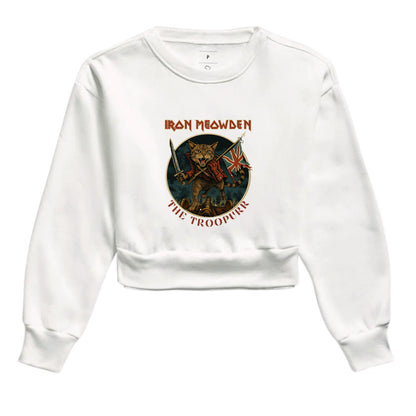 Moletom Cropped Gato Rocker The Troopurr