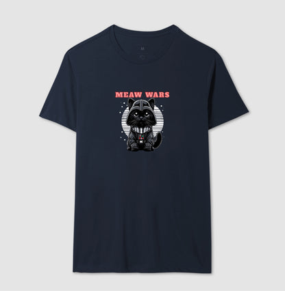 Camiseta Meaw Wars Gato Nerd Geek
