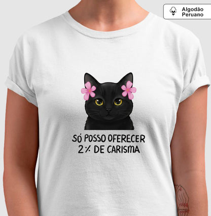 Camiseta Gatinho Seletivo Algodão Peruano