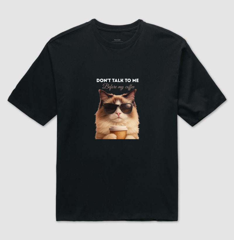 Camiseta Gato Café Don’t Talk To Me