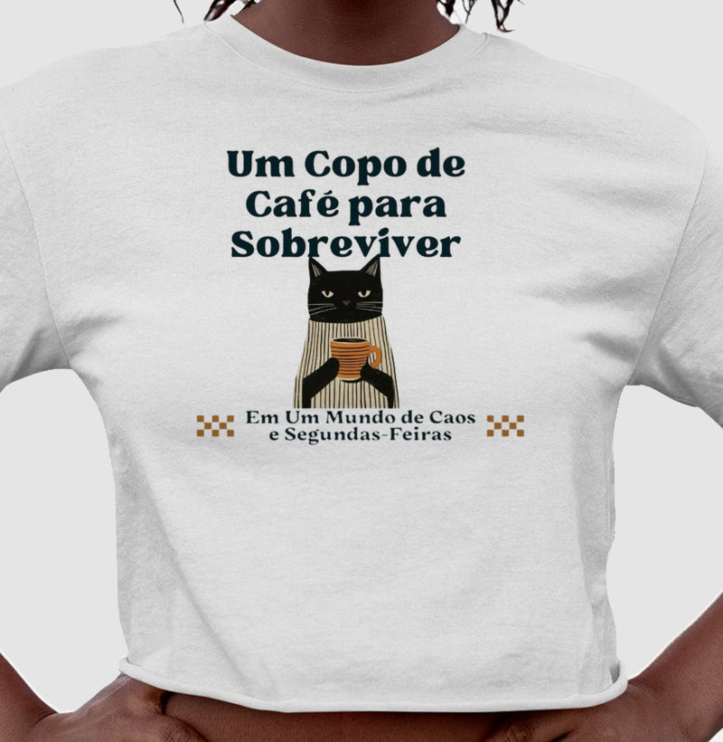 Cropped Gato, Café e Segundas Feiras