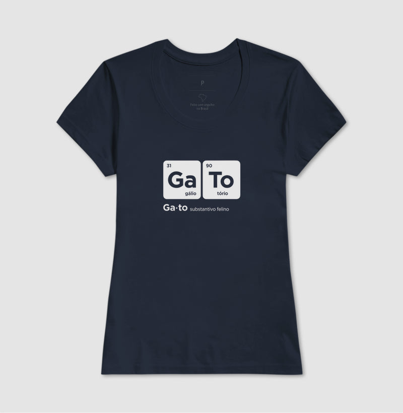 Camiseta Gato Tabela Periódica