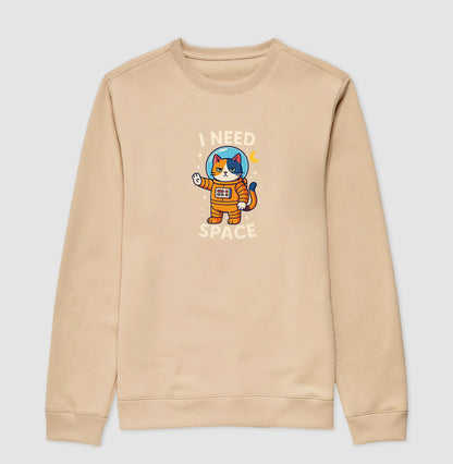 Moletom I Need Space Gato Astronauta