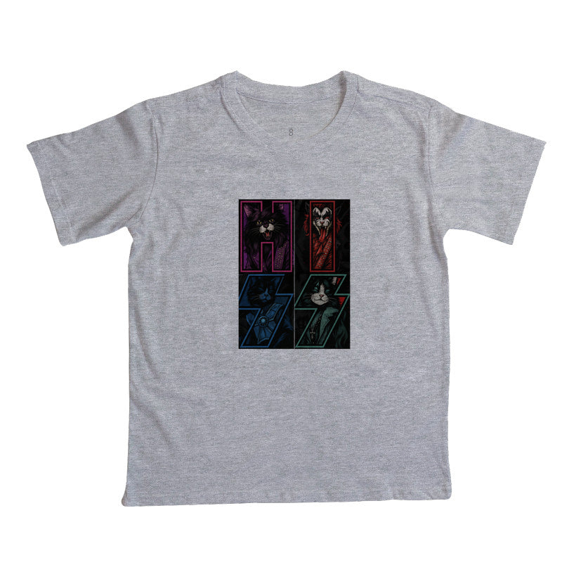 Camiseta Infantil HISS Rock & Roll Gatos