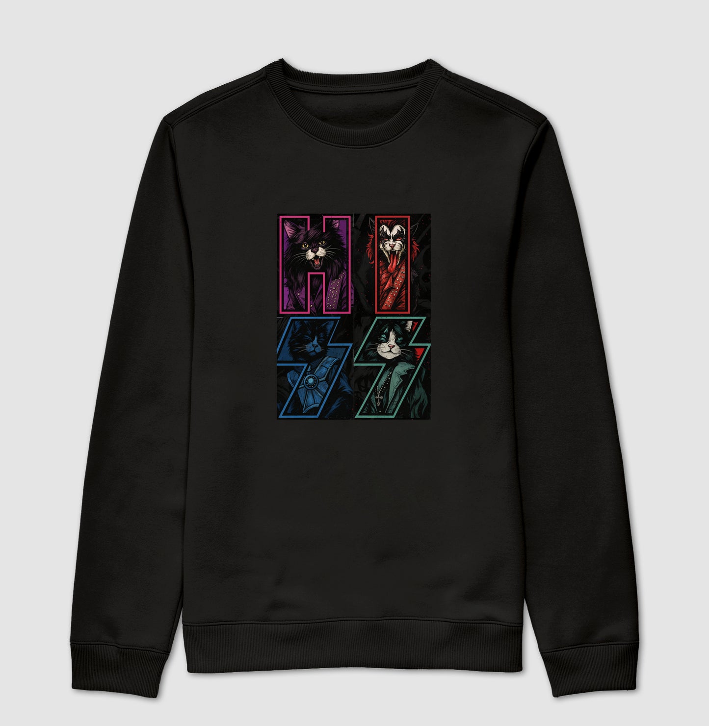 Moletom HISS Rock & Roll Gatos – Unissex