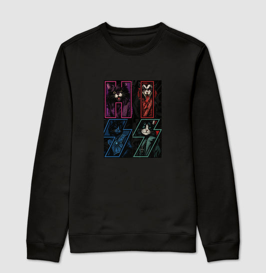 Moletom HISS Rock & Roll Gatos – Unissex