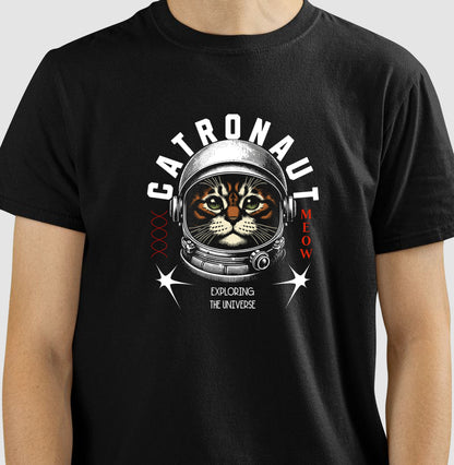 Camiseta Catronaut Exploring the Universe Gato Astronauta