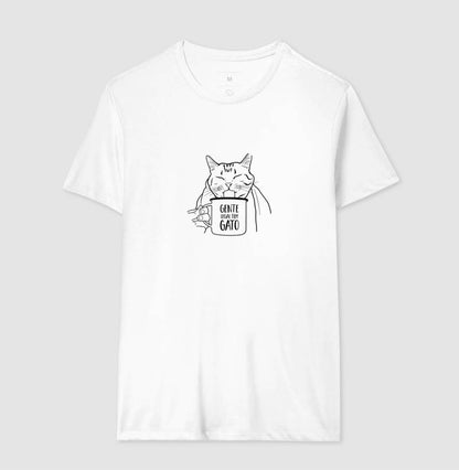 Camiseta Minimalista Gente Legal tem gato