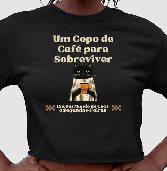 Cropped Gato, Café e Segundas Feiras