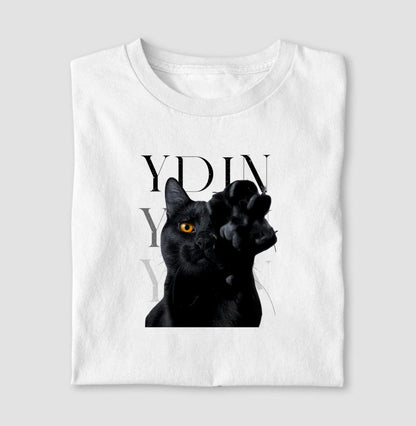 Camiseta YDIN Gato Preto – Sua Essência em Movimento