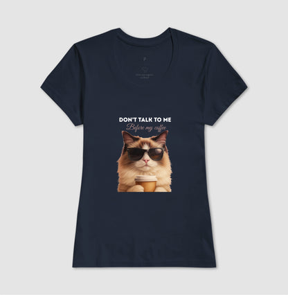 Camiseta Gato Café Don’t Talk To Me