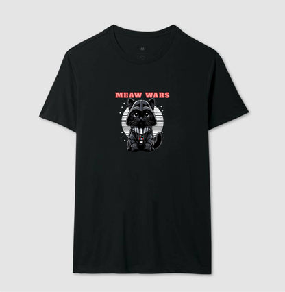 Camiseta Meaw Wars Gato Nerd Geek