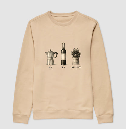 Moletom All Day Café, Vinho & Pets Unissex