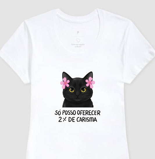 Camiseta Gatinho Seletivo