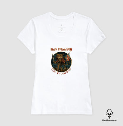 Camiseta Gato Rockeiro Iron Meawden The Troopurr