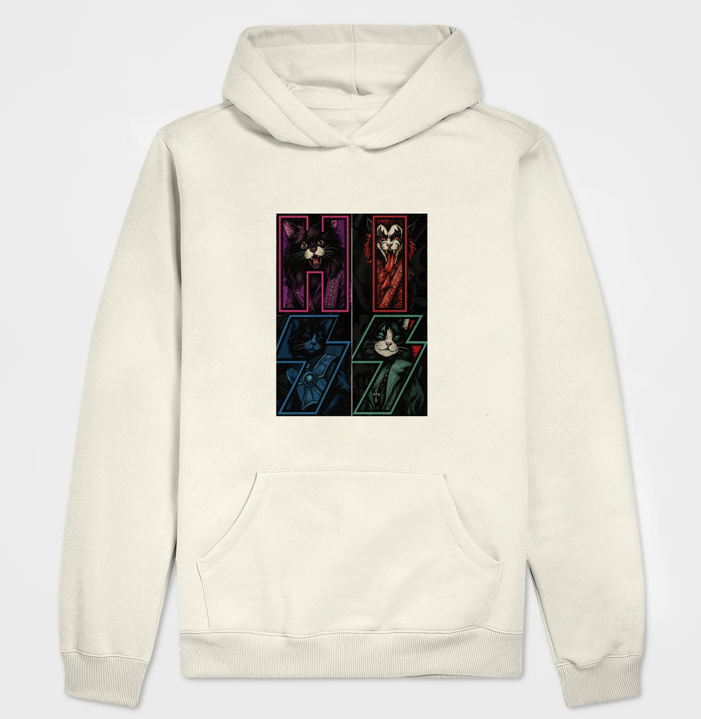 Moletom HISS Rock & Roll Gatos – Hoodie Unissex